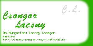 csongor lacsny business card